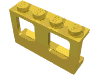Набор LEGO Window 1 x 4 x 2 Plane, Желтый