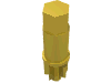 Technic Bionicle Rhotuka Spinner Rod 2.5L with Gear  8 Tooth
