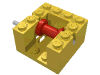 Набор LEGO Winch 4 x  4 x  2 with Red Drum (Complete), Желтый