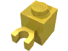 Набор LEGO Brick Special 1 x 1 with Clip Vertical [Thick U Clip, Solid Stud], Желтый