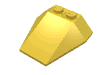 Набор LEGO Wedge 4 x 4 Triple without Stud Notches, Желтый