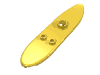 Набор LEGO Minifig Surfboard [Long], Желтый