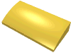 Набор LEGO Slope Curved 2 x 4 x 2/3 No Studs [No Bottom Tubes], Желтый