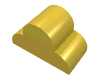 Набор LEGO Brick 2 x 4 x 2 No Studs, Triple Curved Top, Желтый