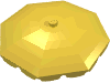 Набор LEGO Belville Umbrella Top with Rounded Bottom Flaps, Желтый