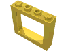 Набор LEGO Window 1 x 4 x 3 Train with Shutter Holes and Solid Studs on Ends, Желтый