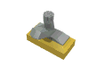 Набор LEGO Tap 1 x 2 Base with Light Gray Spout, Желтый
