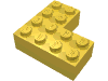 Набор LEGO Brick 4 x 4 Corner, Желтый