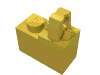 Набор LEGO Hinge Brick 1 x 2 Locking with Single Finger On Top, Желтый