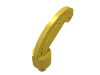 Набор LEGO Minifig Plume Feather Small, Желтый