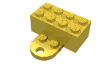 Brick Magnet 2 x 4 with Round Plate 2 x 2