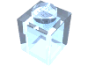 Набор LEGO Brick 1 x 1, Trans-Medium Blue