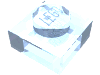 Набор LEGO Plate 1 x 1, Trans-Medium Blue