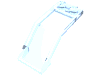 Набор LEGO Windscreen 5 x 2 x 1 2/3, Trans-Medium Blue