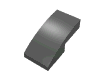 Набор LEGO Slope Curved 2 x 1 No Studs [1/2 Bow], Pearl Dark Gray