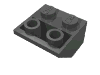 Набор LEGO Slope Inverted 45В° 2 x 2 [Ovoid Bottom Pin], Pearl Dark Gray
