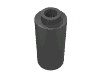 Набор LEGO Brick, Round 1 x 1 90 Degree Elbow - No Stud, Pearl Dark Gray
