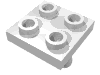 Набор LEGO Plate 2 x 2 with 2 Pins, Белый