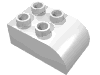 Набор LEGO Brick 2 x 3 with Curved Top, Белый