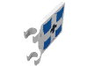 Набор LEGO Flag 2 x 2 Square with Imperial Soldier Black Symbol over White Cross on Blue Background Print, Белый