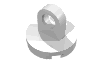 Набор LEGO Tile Round 2 x 2 - Thin Lifting Ring, Белый