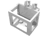 Набор LEGO Crane Basket 2 x 3 x 2 with Non-Locking Hinge Fingers, Белый