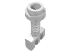 Набор LEGO Hinge Bar with 3 Fingers and End Stud (Control Lever), Белый