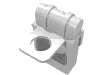 Набор LEGO Minifig Backpack Non-Opening, Белый