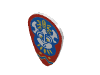 Набор LEGO Minifig Shield Ovoid with Indigo Islanders Print, Белый