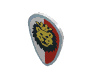 Набор LEGO Minifig Shield - Ovoid with Royal Knights Lion Head Print, Белый