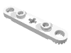 Набор LEGO Technic, Plate 1 x 5 with Toothed Ends, 2 Studs and Center Axle Hole, Белый
