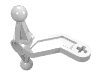 Набор LEGO Technic, Steering Arm Large, Белый