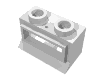 Набор LEGO Window 1 x 2 x 1 (old type) with Extended Lip, with Glass, Белый