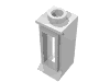 Набор LEGO Window 1 x 1 x 2 (old type) with Extended Lip, with Glass, Белый