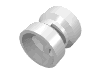 Набор LEGO Wheel 8 x 9 with Hole Notched for Wheels Holder Pin, Белый