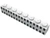 Набор LEGO Brick 1 x 8 with 32 Black Squares Print, Белый