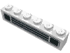 Набор LEGO Brick 1 x 6 with Black Car Grill Print, Белый