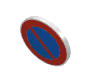 Roadsign Clip-on  2 x  2 Round with No Parking Print