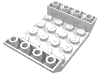 Набор LEGO Slope Inverted 45В° 6 x 4 Double with 4 x 4 Cutout, Белый