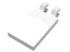 Набор LEGO Tile Special 2 x 3 with 2 Clips [Undetermined Type], Белый