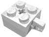 Набор LEGO Hinge Brick 2 x 2 Locking with 1 Finger Vertical and Axle Hole [+ Opening], Белый