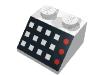 Набор LEGO Slope 45В° 2 x 2 with 12 Buttons, 3 Red Lamps, Black Panel Print, Белый