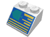Набор LEGO Slope 45В° 2 x 2 with Divers Computer Print, Белый