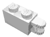 Набор LEGO Hinge Brick 1 x 2 Locking with 2 Fingers Horizontal End, Белый