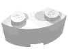 Набор LEGO Brick Round Corner 2 x 2 Macaroni with Stud Notch, Белый
