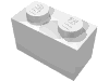 Набор LEGO Brick 1 x 2 without Bottom Tube, Белый