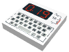 Набор LEGO Tile 2 x 2 with Keyboard and 019 Print, Белый