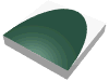 Набор LEGO Tile  2 x  2 with DkGreen Half-Ellipse Print, Белый