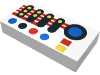 Набор LEGO Tile  1 x  2 with Explorien Controls Print, Белый