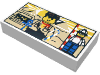 Набор LEGO Tile  1 x  2 with Minifig and Pyramids Print, Белый
